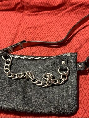 Michael Kors Black Chain Accent Crossbody Bag